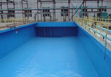 水池一般用什么防腐材料(圖2) 工業水池防腐聚脲材料施工案例